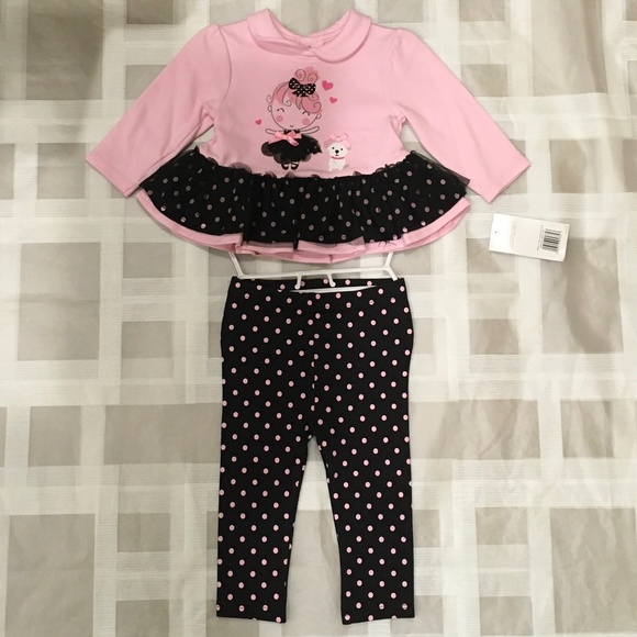 Davidtutera baby girl set NWT size 3-6 months. - Picture 6 of 7